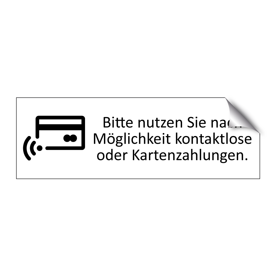 Bitte nutzen Sie nach Möglichkeit kontaktlose oder Kartenzahlungen.