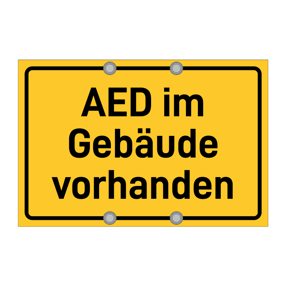 AED im Gebäude vorhanden