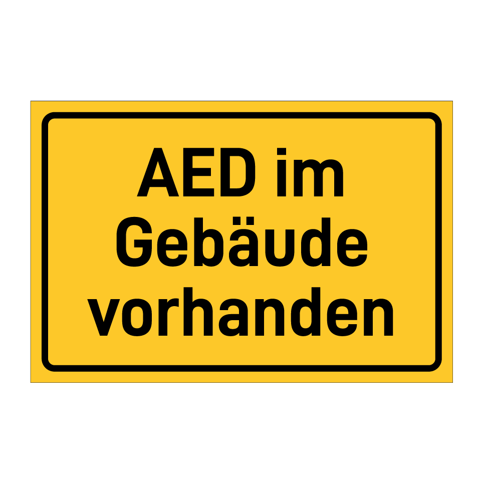 AED im Gebäude vorhanden