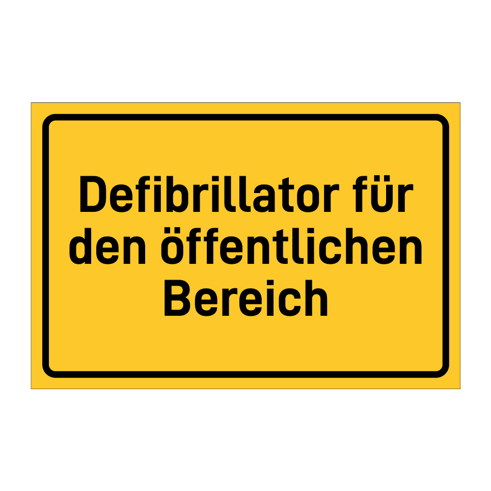 Defibrillator für den öffentlichen Bereich
