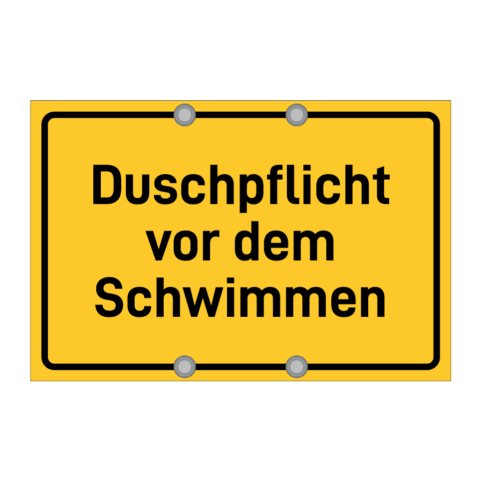 Duschpflicht vor dem Schwimmen