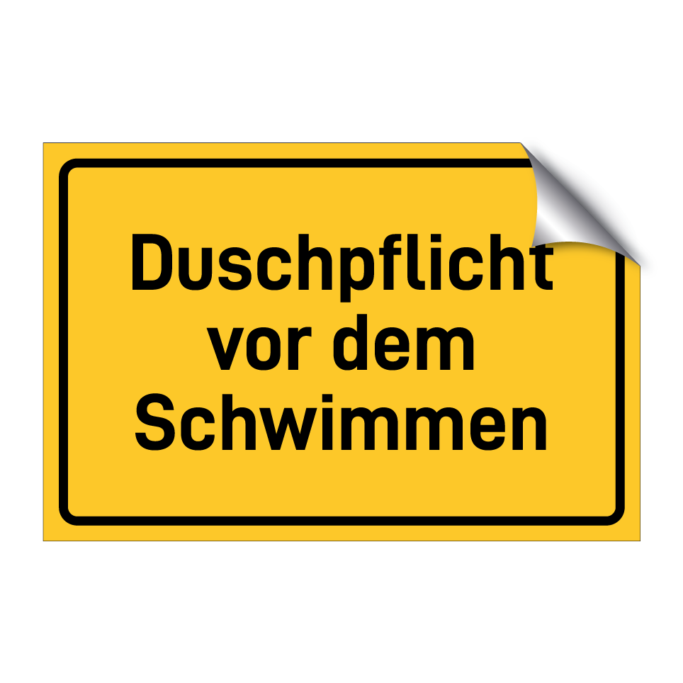 Duschpflicht vor dem Schwimmen
