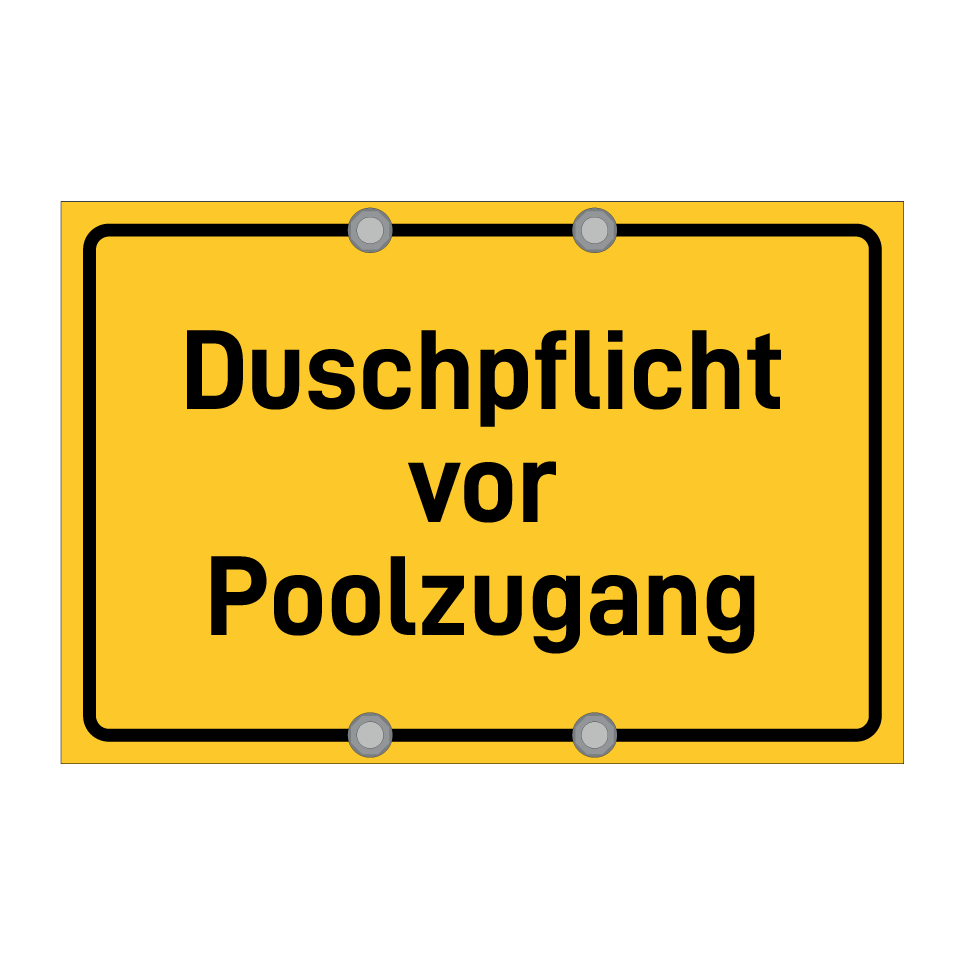 Duschpflicht vor Poolzugang