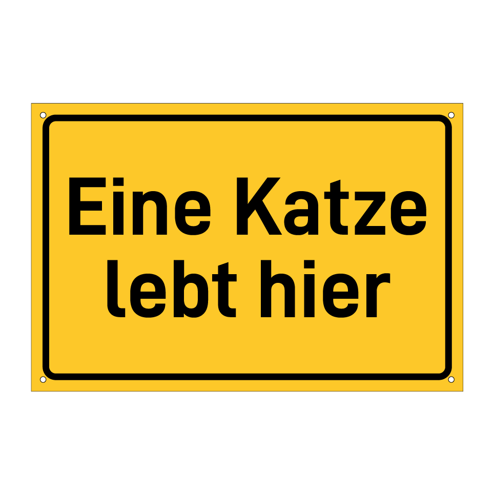 Eine Katze lebt hier