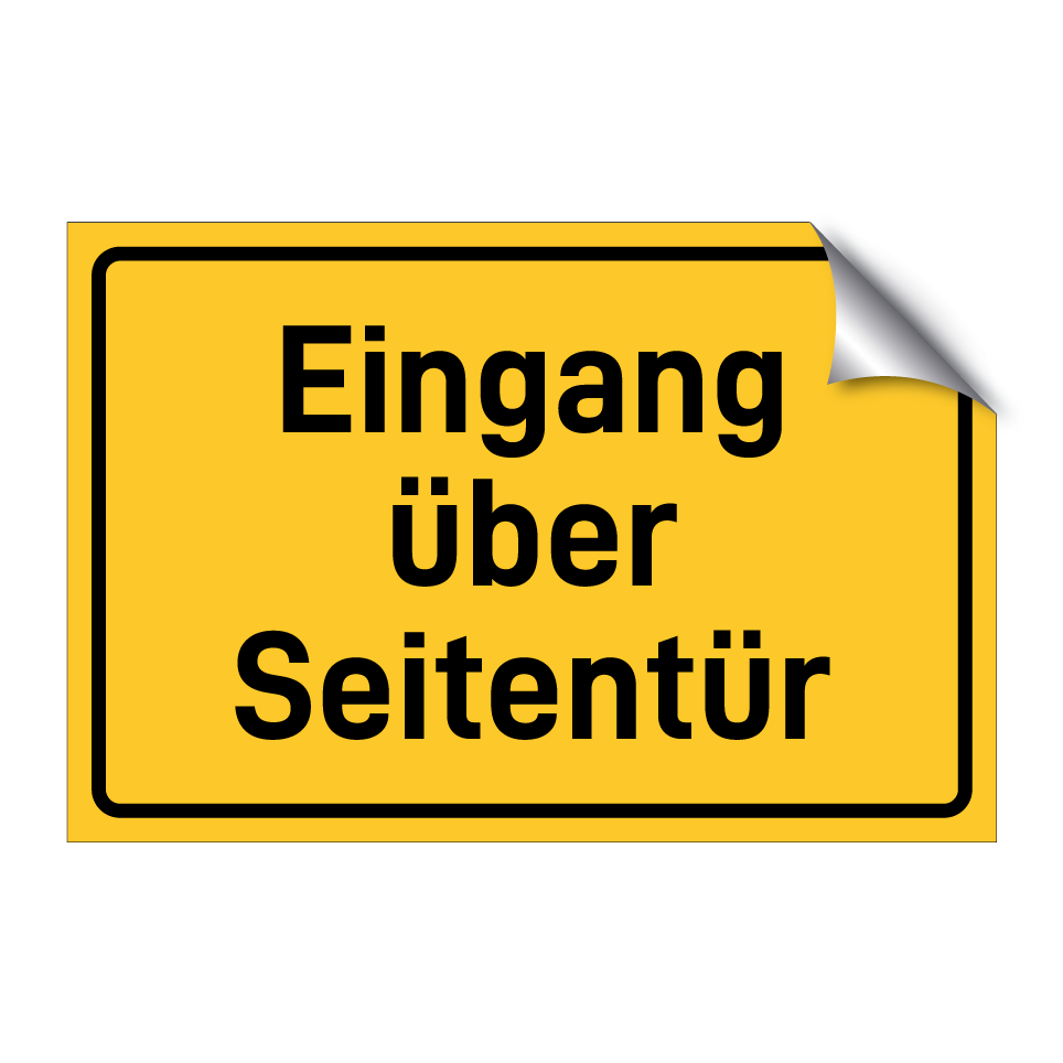 Eingang über Seitentür