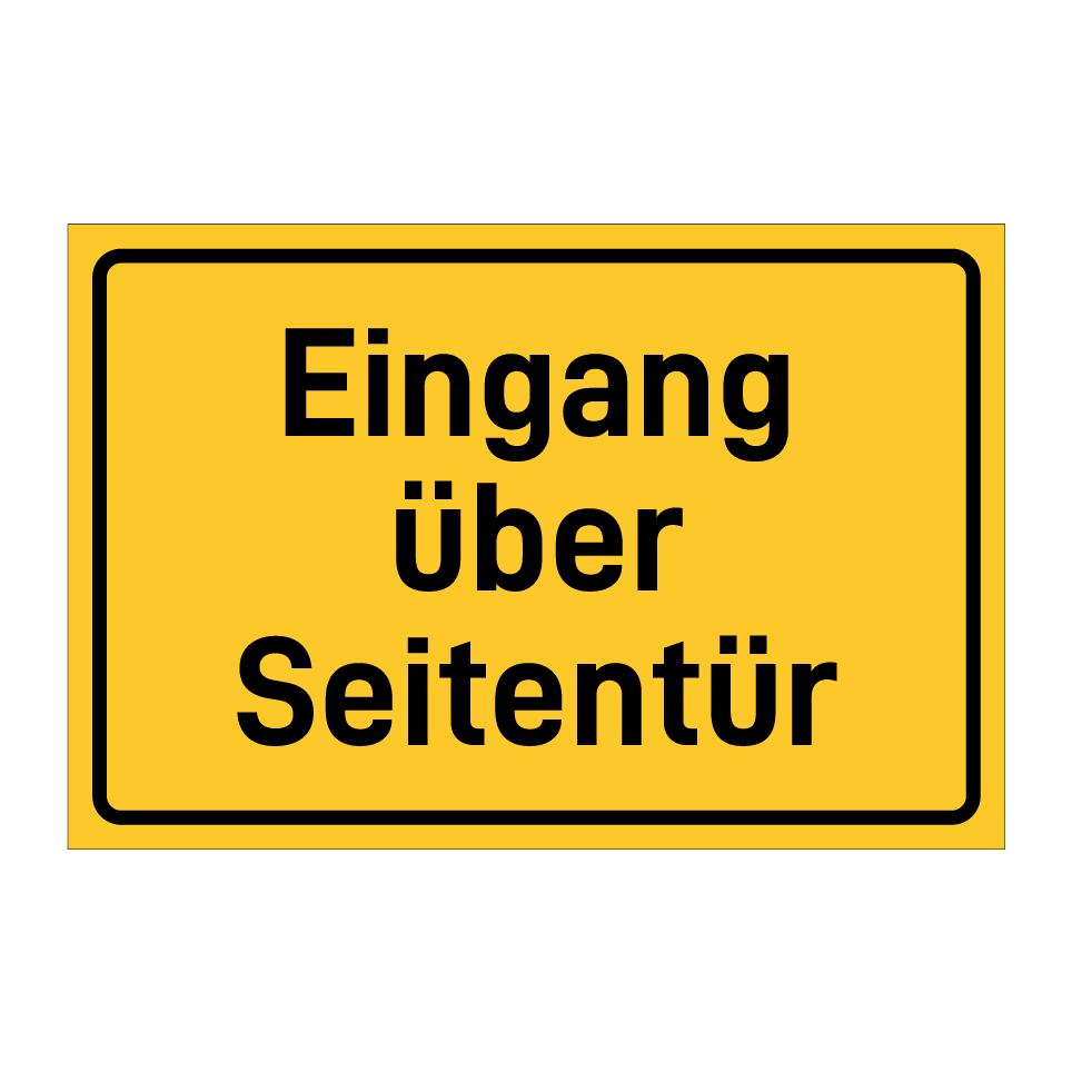 Eingang über Seitentür