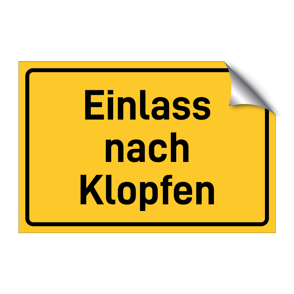 Einlass nach Klopfen