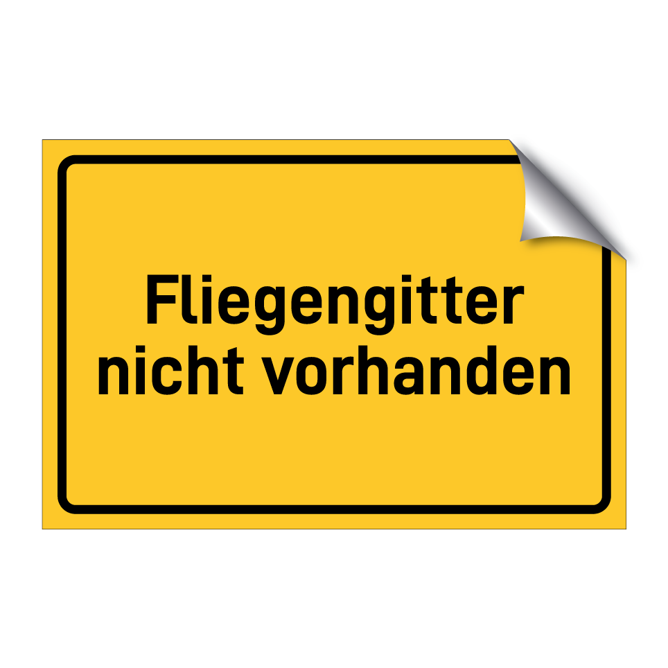 Fliegengitter nicht vorhanden