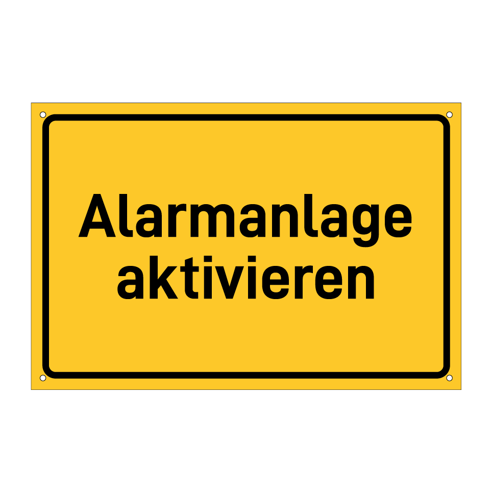 Alarmanlage aktivieren