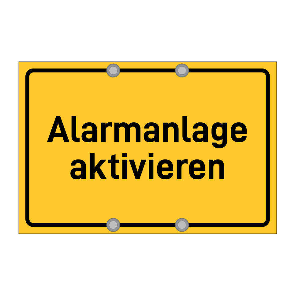 Alarmanlage aktivieren