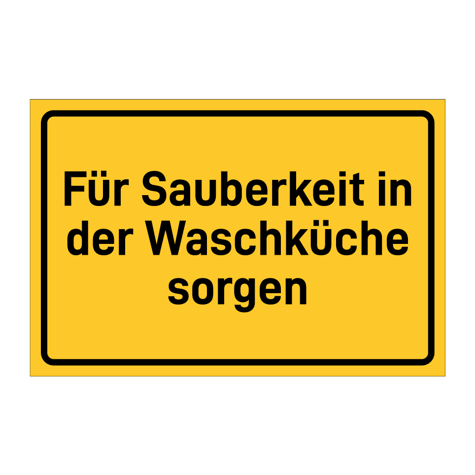 Für Sauberkeit in der Waschküche sorgen