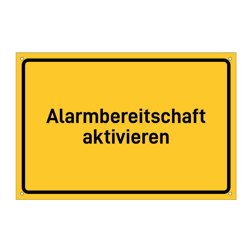 Alarmbereitschaft aktivieren