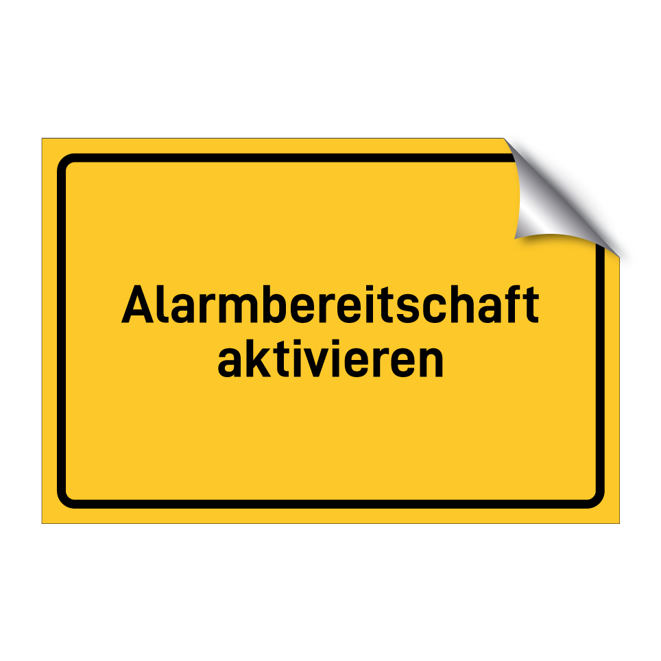 Alarmbereitschaft aktivieren