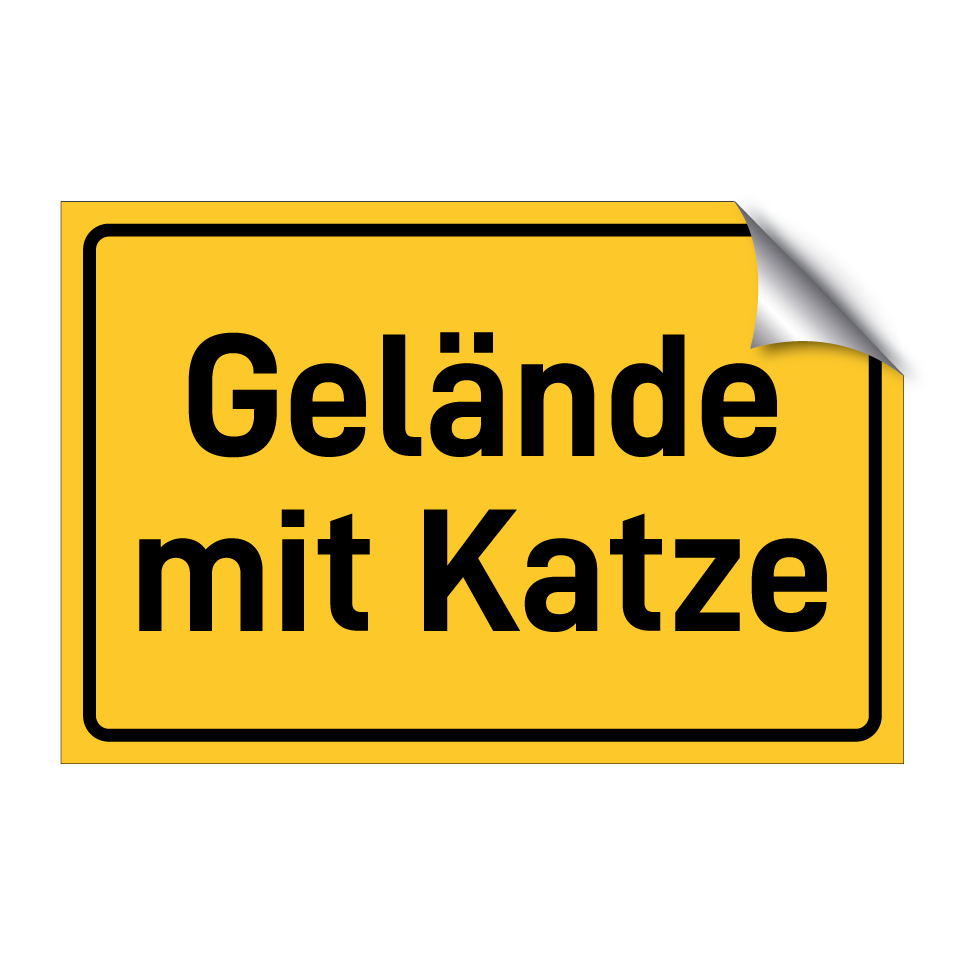 Gelände mit Katze