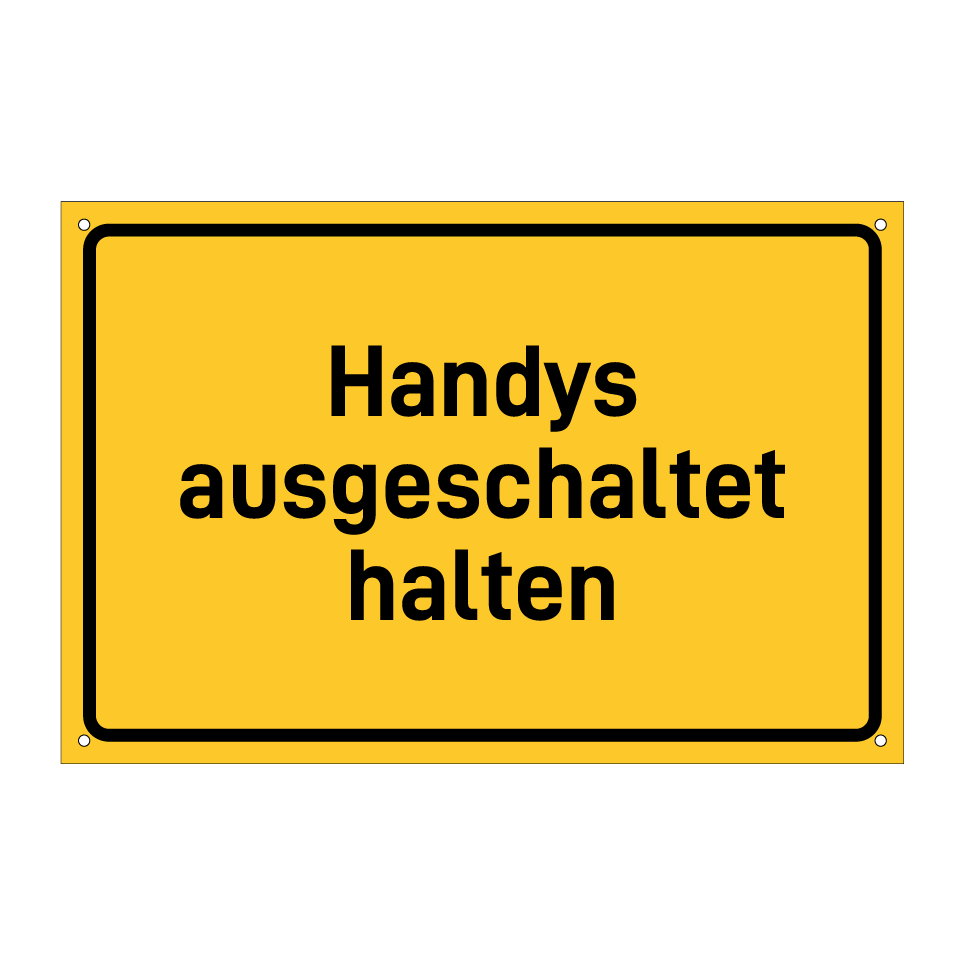 Handys ausgeschaltet halten