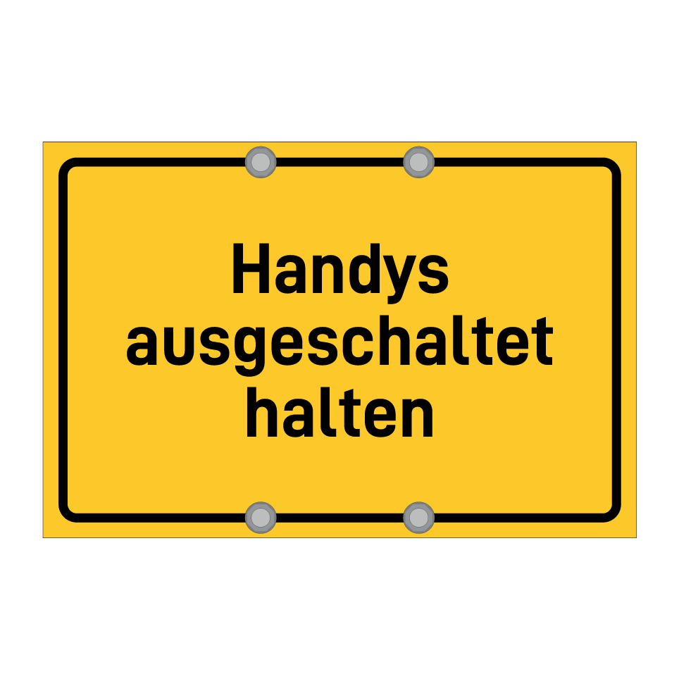 Handys ausgeschaltet halten