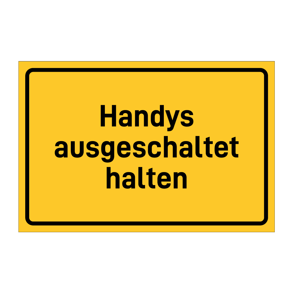 Handys ausgeschaltet halten