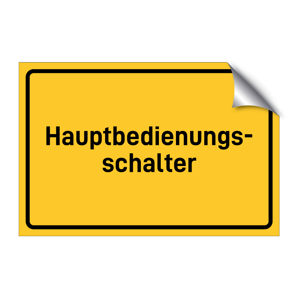 Hauptbedienungs- schalter
