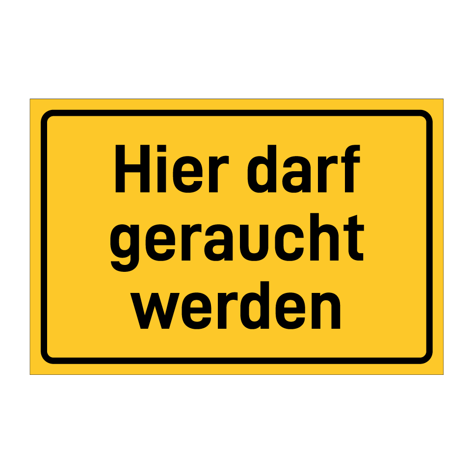 Hier darf geraucht werden