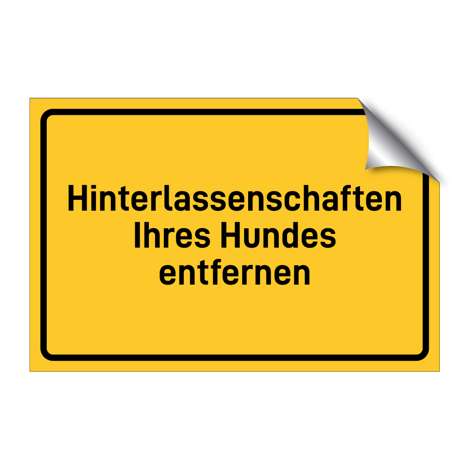 Hinterlassenschaften Ihres Hundes entfernen