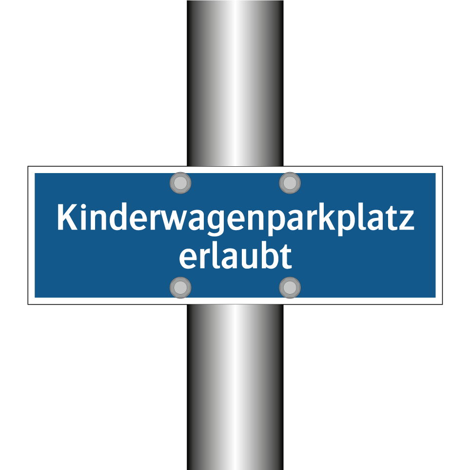 Kinderwagenparkplatz erlaubt