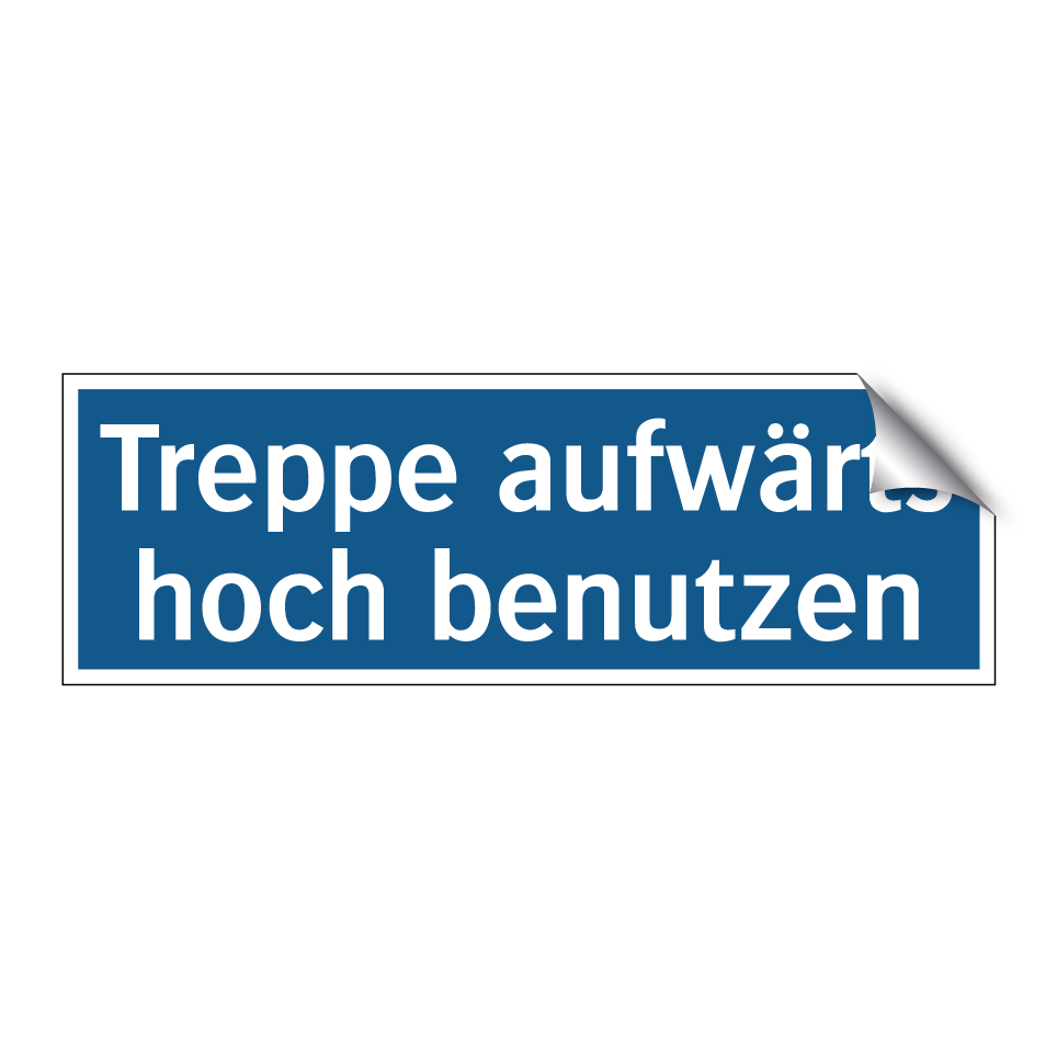 Treppe aufwärts hoch benutzen