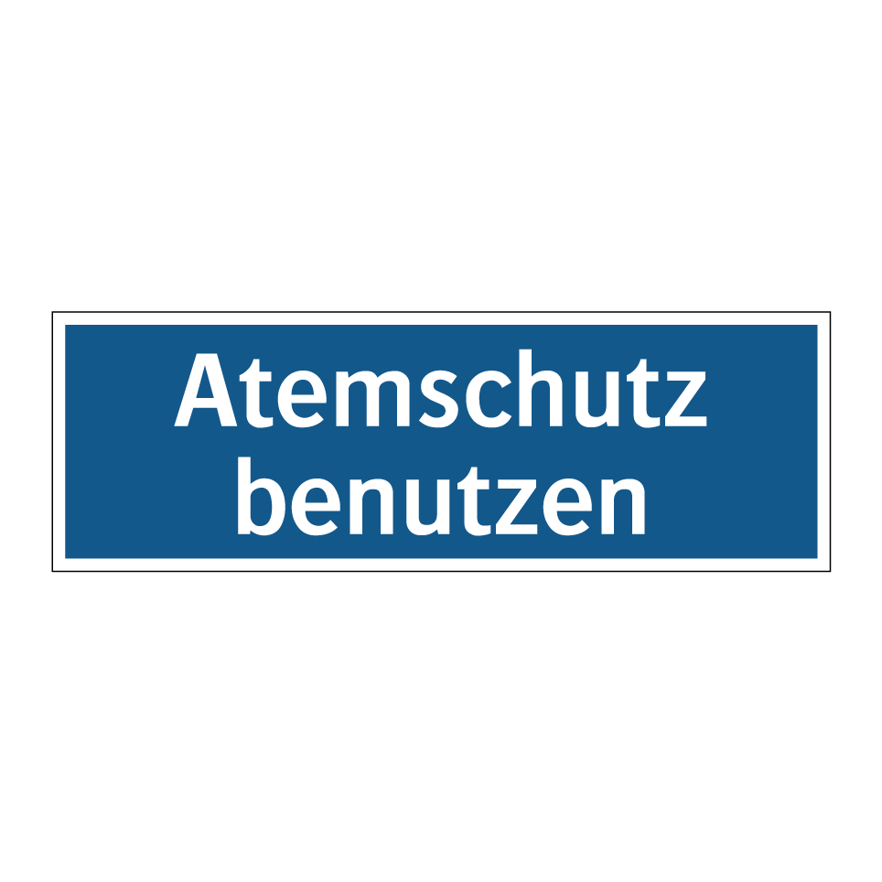 Atemschutz benutzen