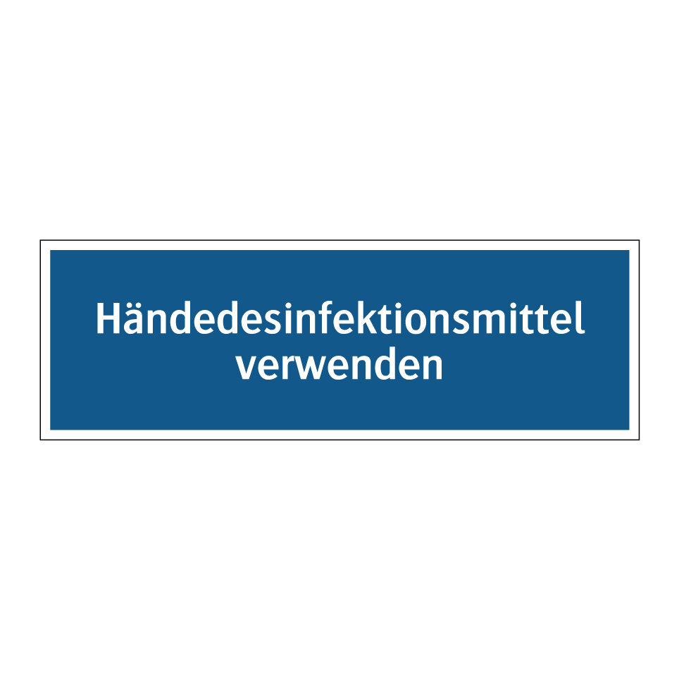 Händedesinfektionsmittel verwenden