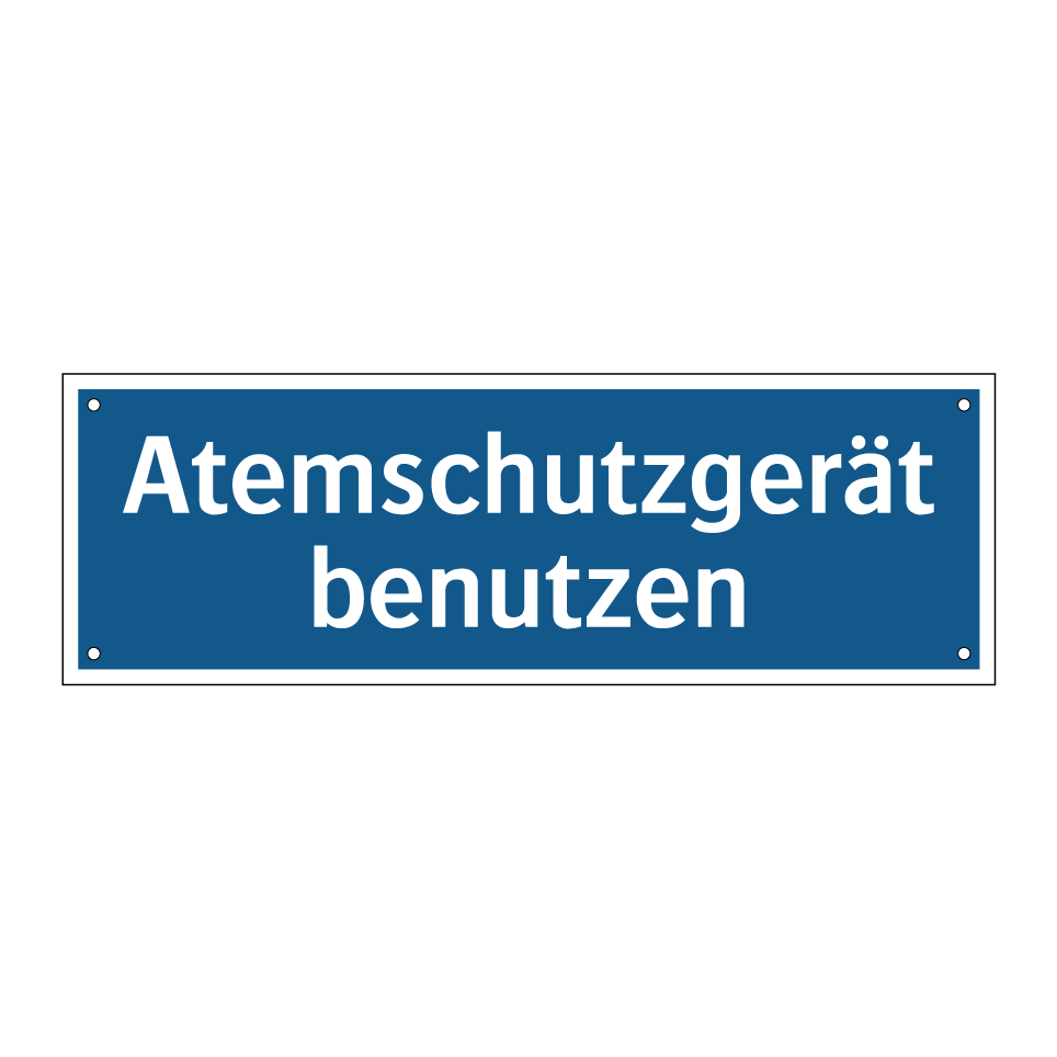 Atemschutzgerät benutzen