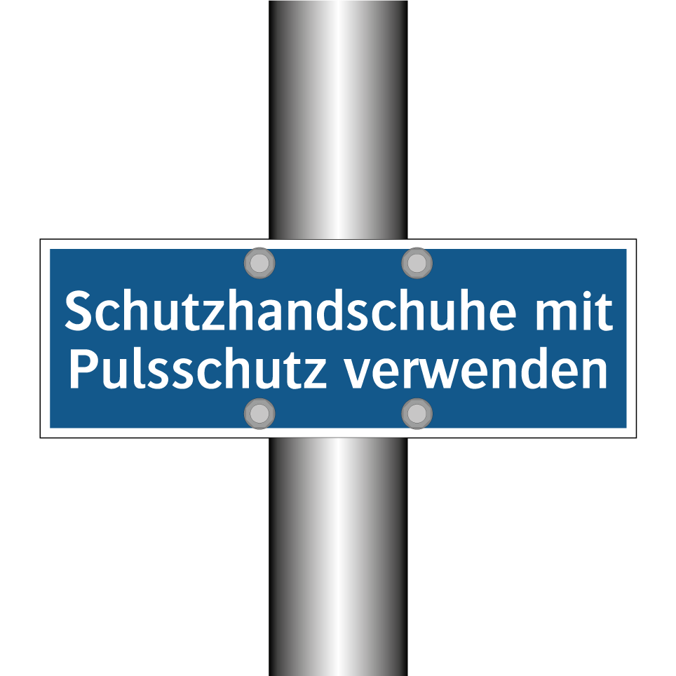 Schutzhandschuhe mit Pulsschutz verwenden