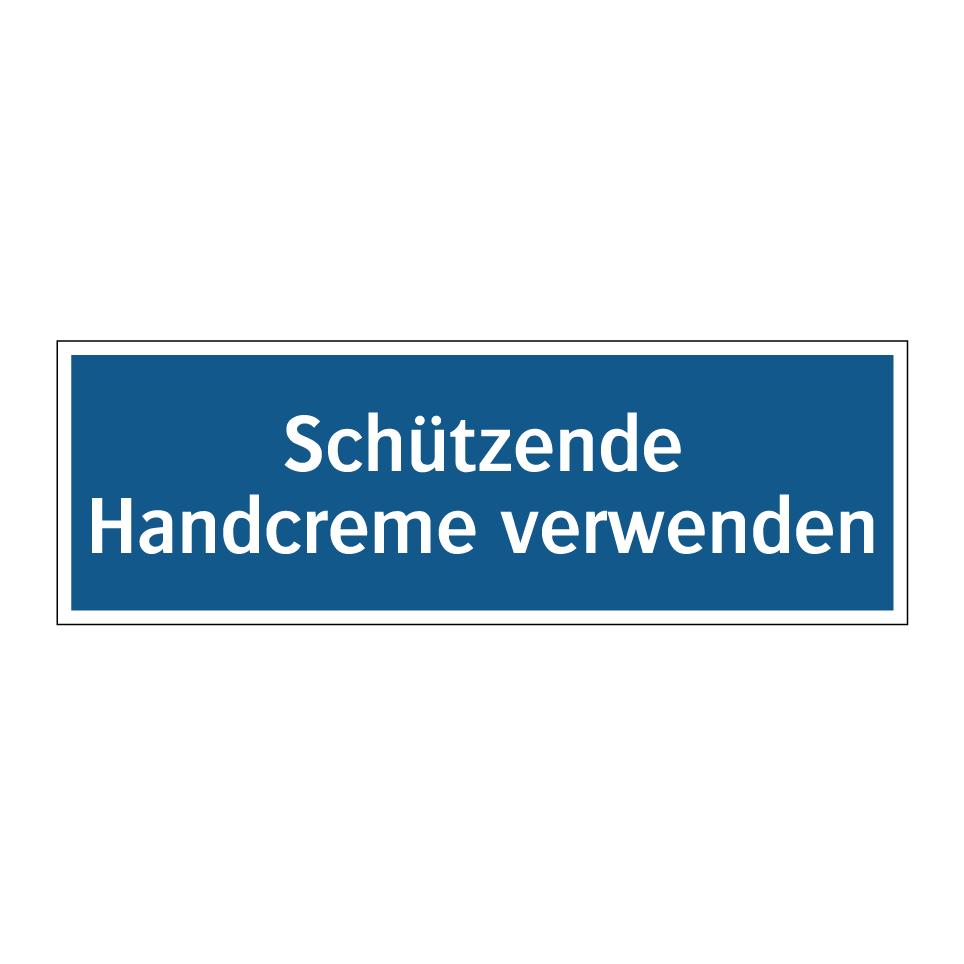 Schützende Handcreme verwenden