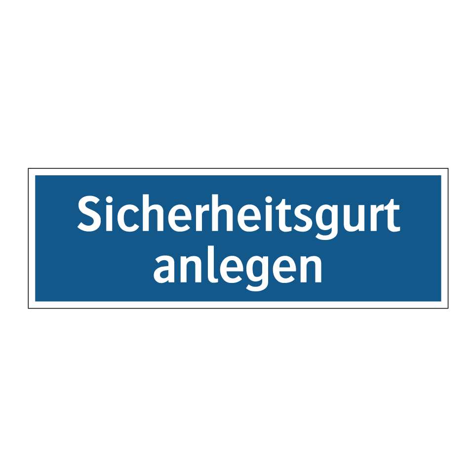 Sicherheitsgurt anlegen