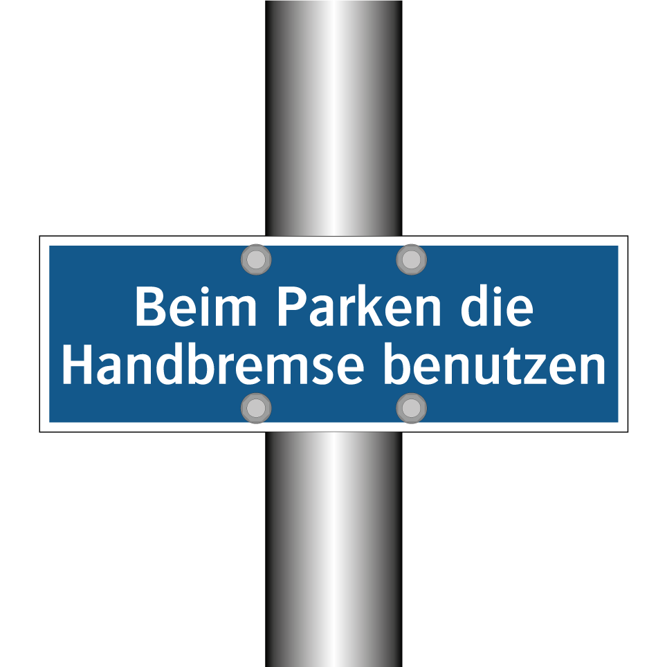 Beim Parken die Handbremse benutzen