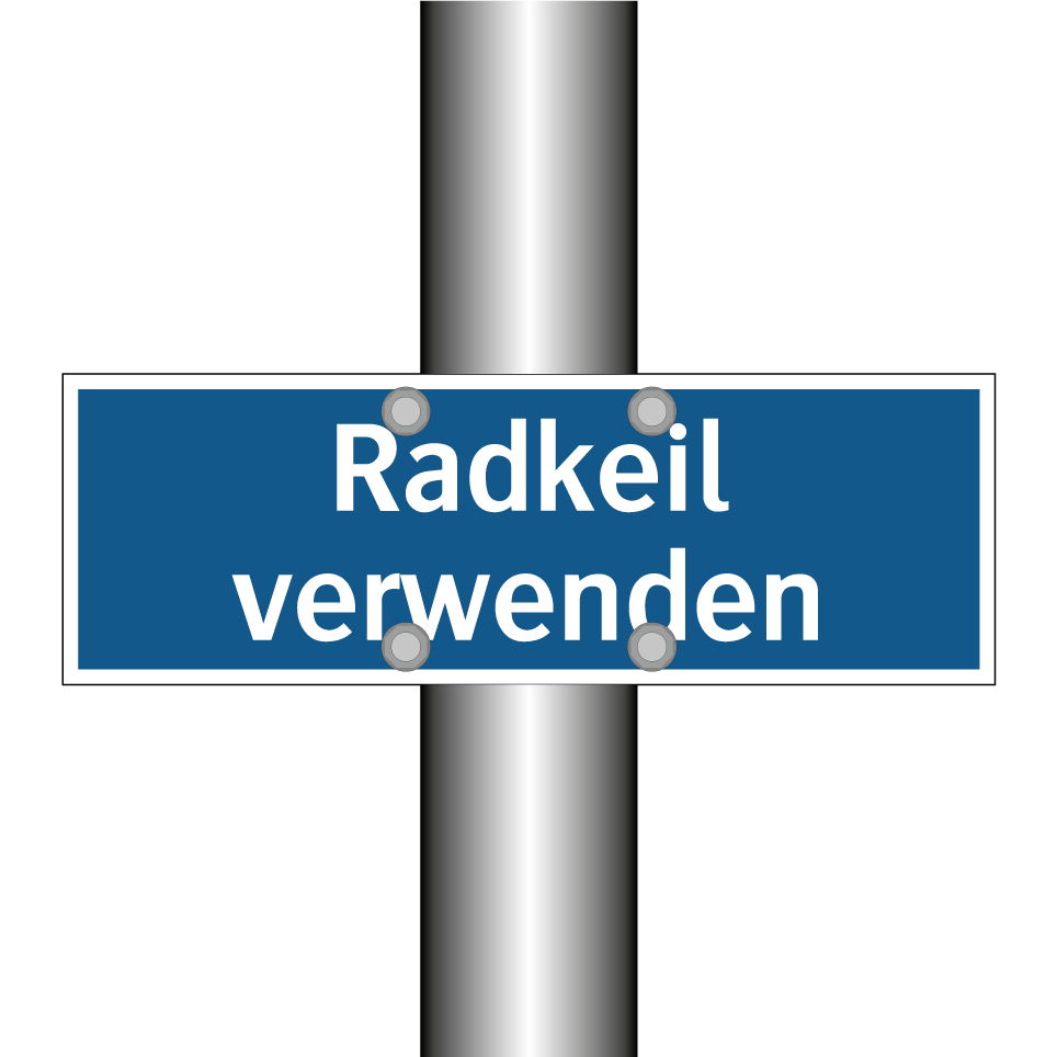 Radkeil verwenden