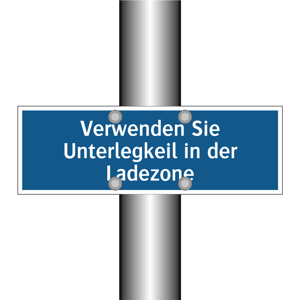 Verwenden Sie Unterlegkeil in der Ladezone