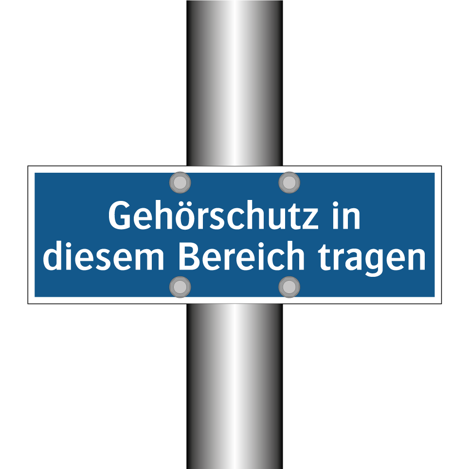 Gehörschutz in diesem Bereich tragen