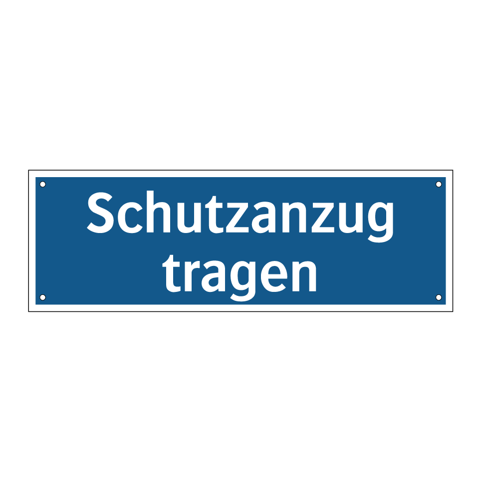 Schutzanzug tragen