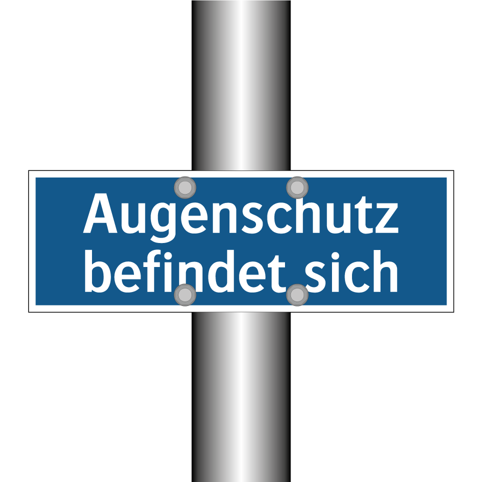 Augenschutz befindet sich