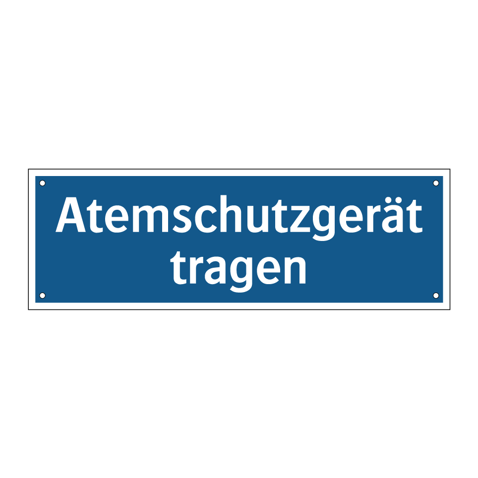 Atemschutzgerät tragen
