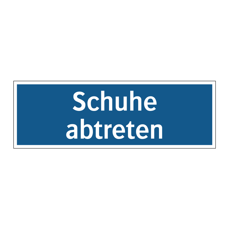 Schuhe abtreten
