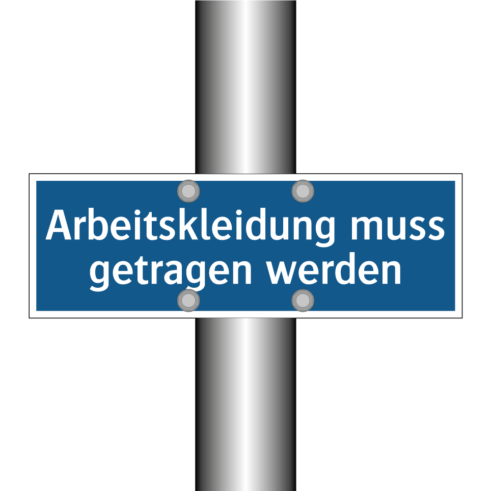 Arbeitskleidung muss getragen werden