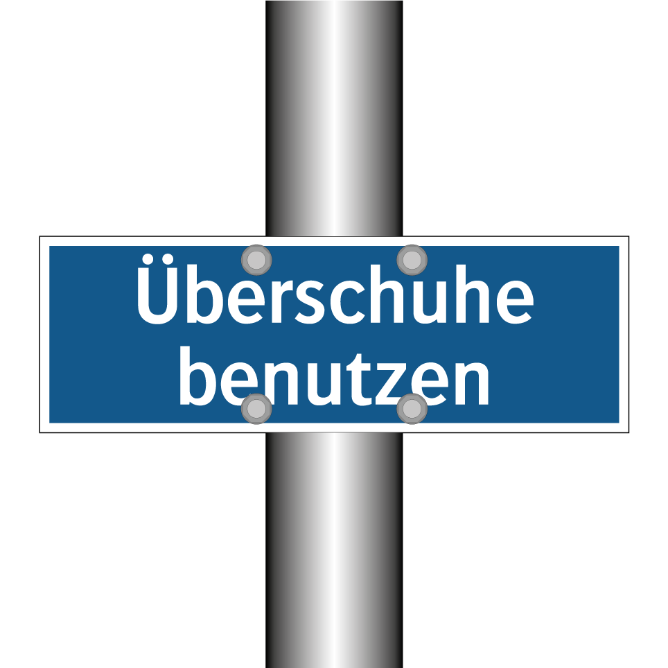 Überschuhe benutzen