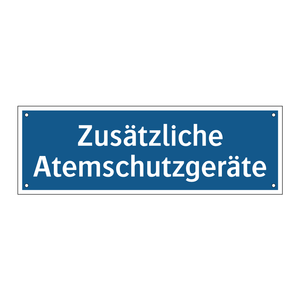Zusätzliche Atemschutzgeräte