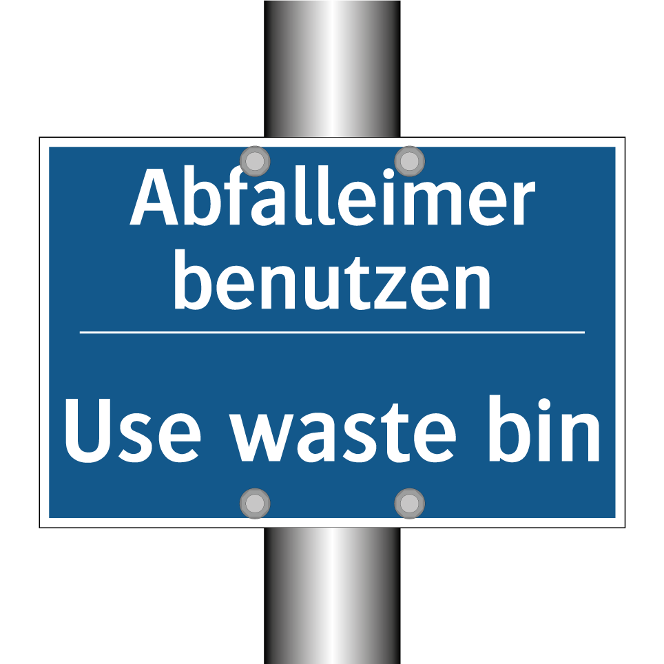 Abfalleimer benutzen - Use waste bin