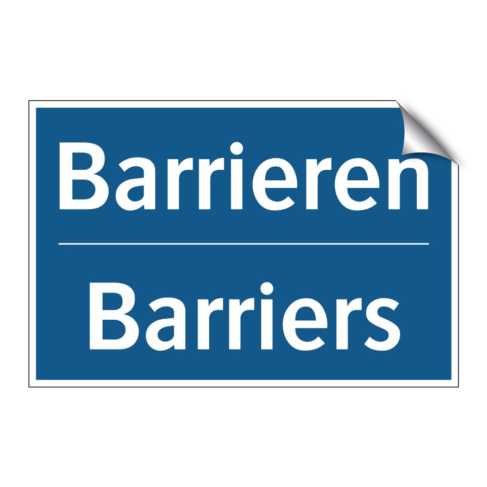 Barrieren - Barriers