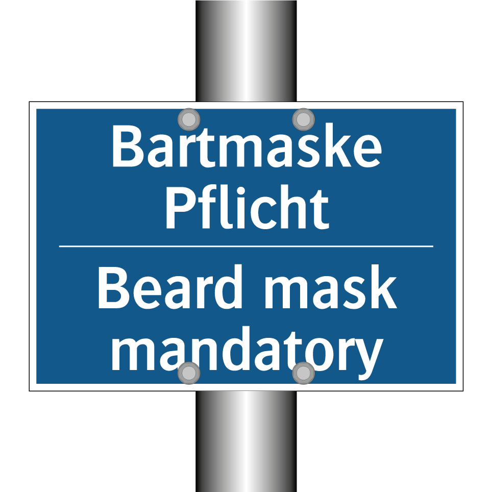 Bartmaske Pflicht - Beard mask mandatory