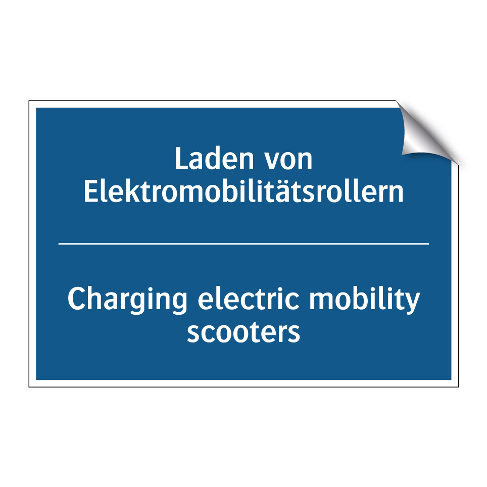 Laden von Elektromobilitätsrollern/.../ - Charging electric mobility scooters/.../