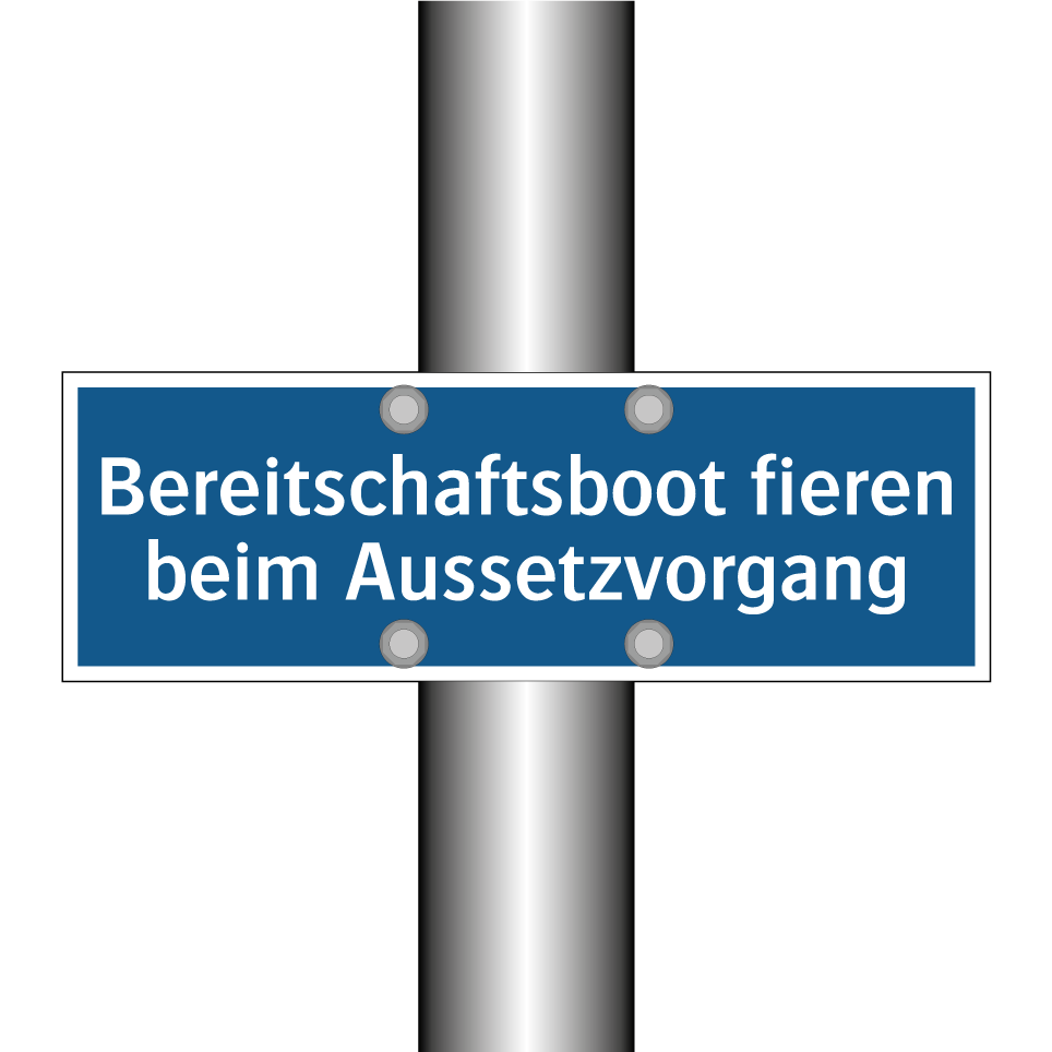 Bereitschaftsboot fieren beim Aussetzvorgang