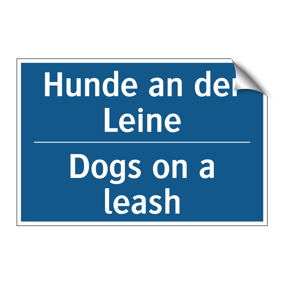 Hunde an der Leine - Dogs on a leash
