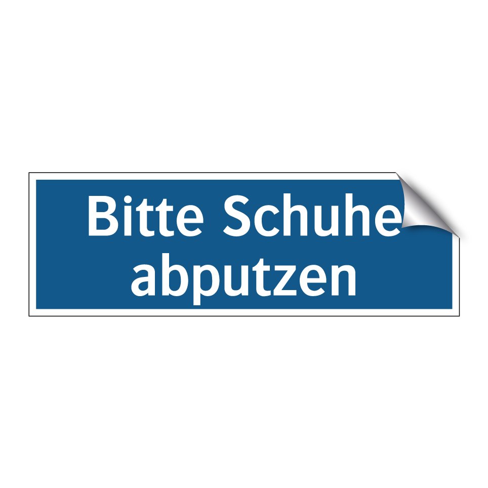Bitte Schuhe abputzen